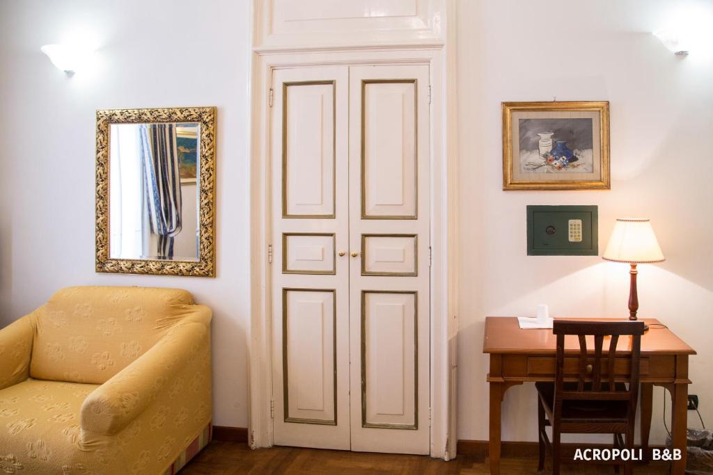 Posezení v ubytování Residence Acropoli