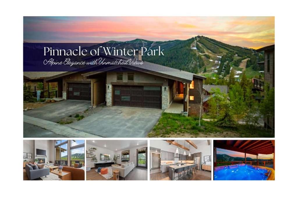 a collage of three pictures of a house at The Pinnacle in Winter Park