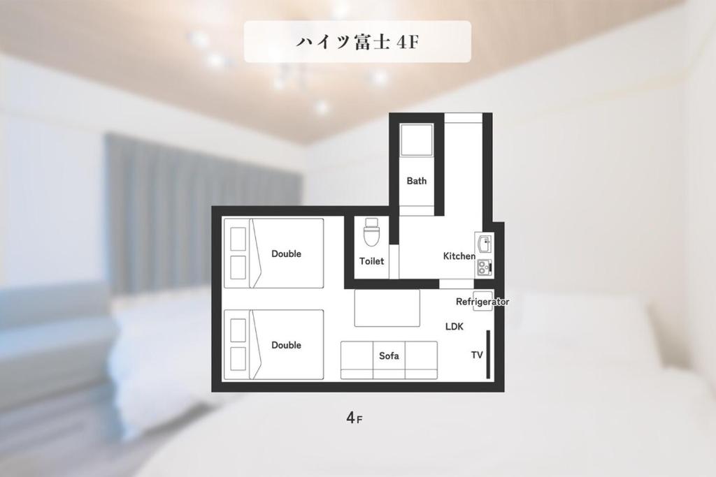 富3 難波駅の真横に位置するモダンアパートメント 2部屋利用 ベッド7台 お風呂2台 トイレ2台