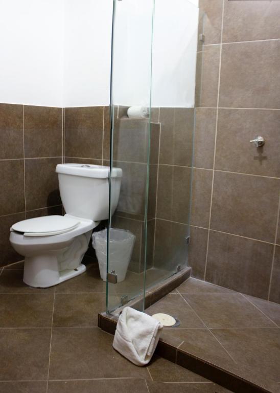 Koupelna v ubytování Kuku Ruku Hotel