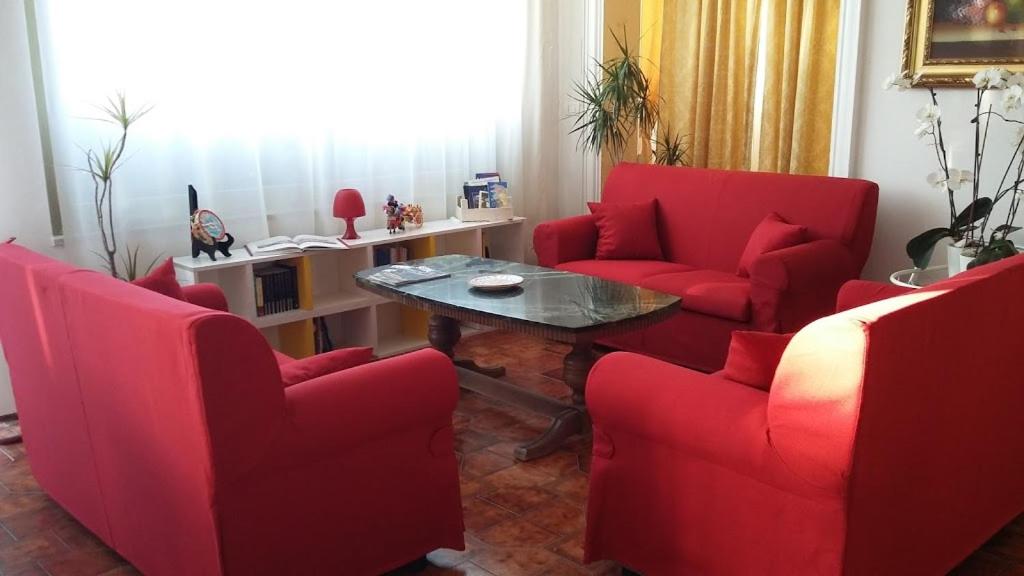 Posezení v ubytování B&B Scogli Bianchi