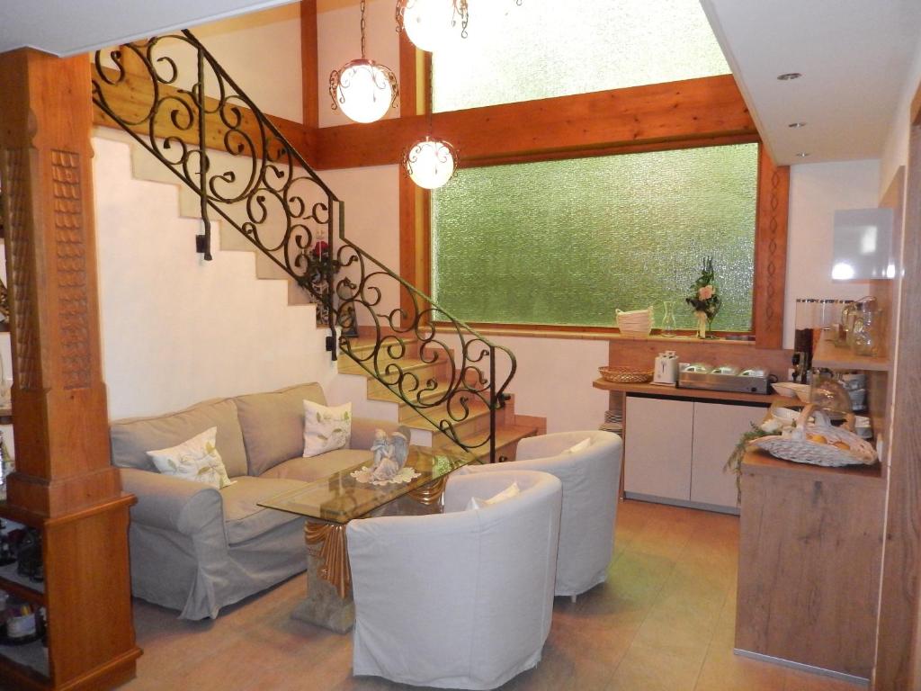 Kuchyň nebo kuchyňský kout v ubytování Gästehaus Lukasser