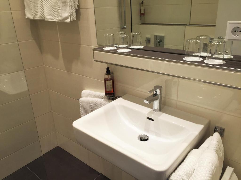 Koupelna v ubytování Hotel Antares München
