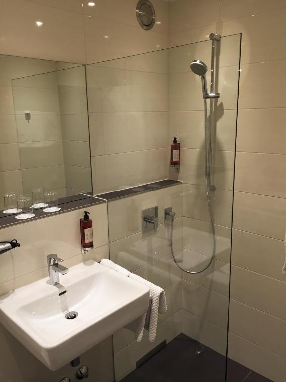 Koupelna v ubytování Hotel Antares München