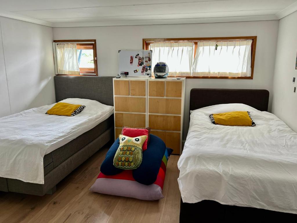 Ένα ή περισσότερα κρεβάτια σε δωμάτιο στο Chic stays on the Rhine