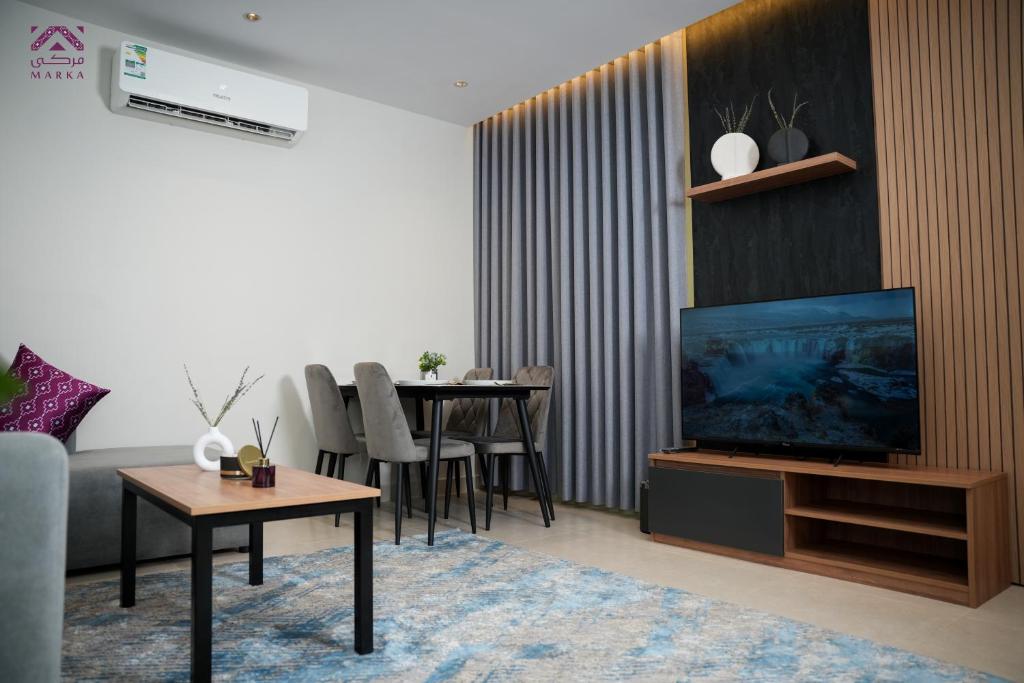 Et opholdsområde på Marka مركى