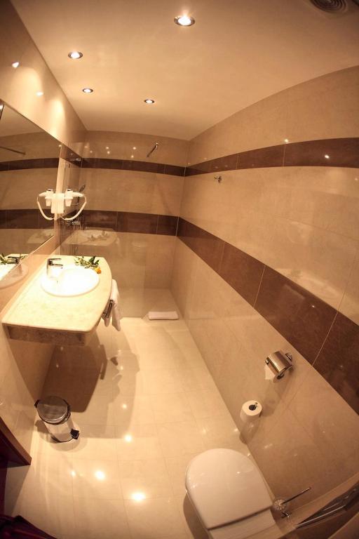 Koupelna v ubytování Hotel Pod Kluką