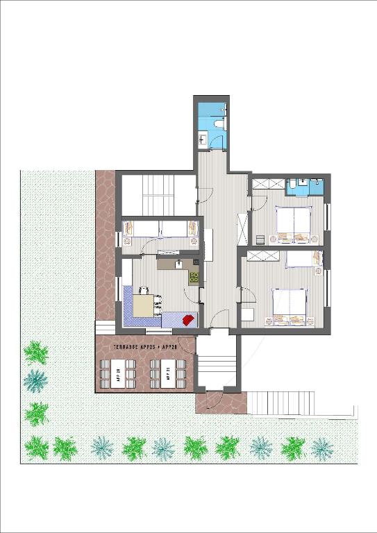 a floor plan of a house with at Appartements Pungg in Fügen