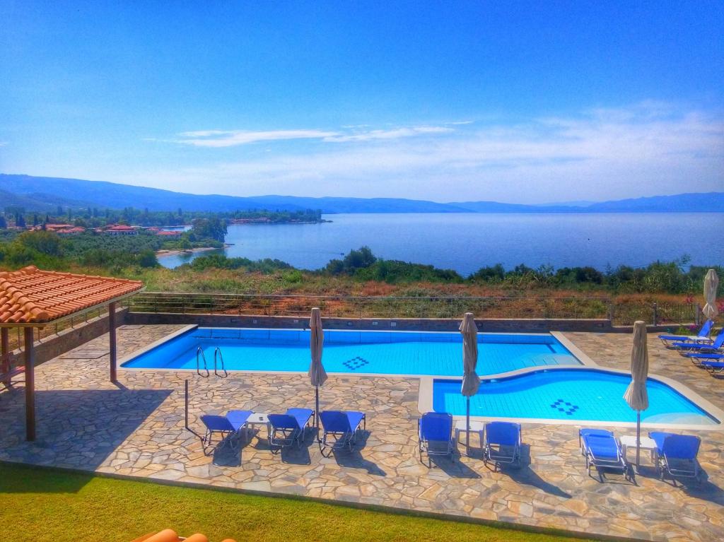 Bazén v ubytování Kala Nera Panorama nebo v jeho okolí