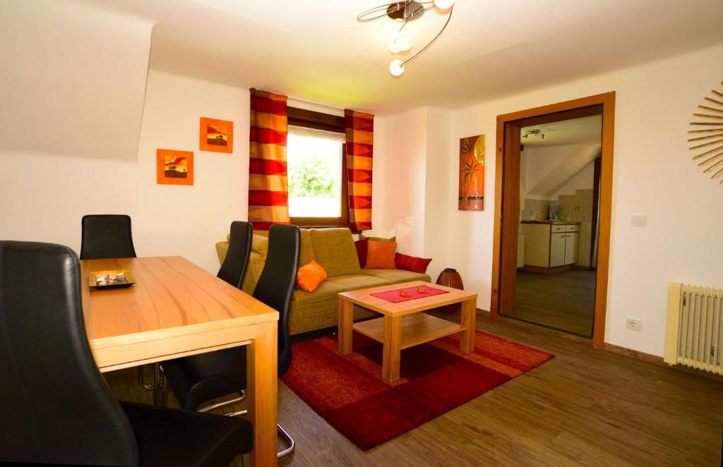 A seating area at Apart of me Ferienhaus Faaker See