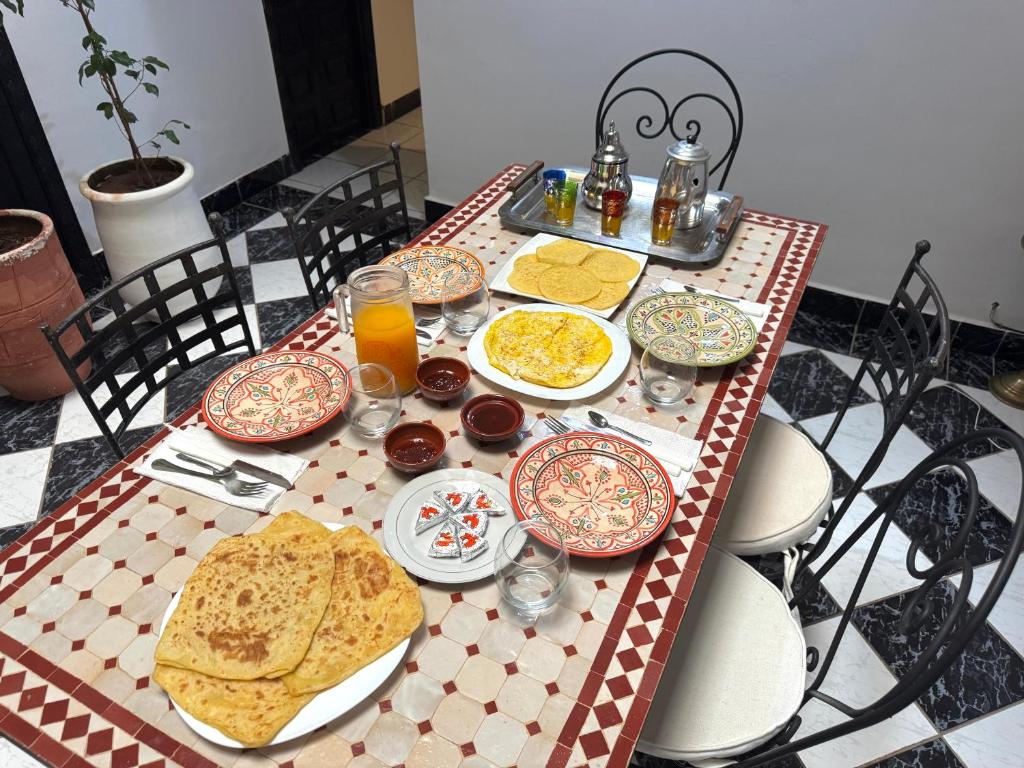 Nourriture dans le riad ou à proximité