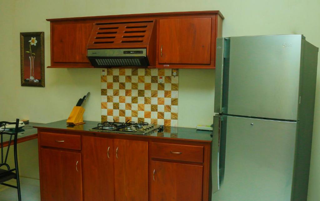 Kuchyň nebo kuchyňský kout v ubytování Christima Residence