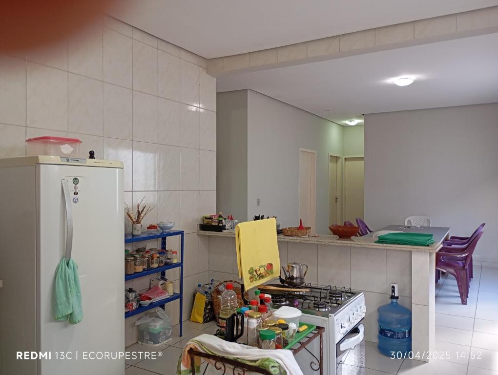 Kuchyň nebo kuchyňský kout v ubytování EcoRupestre Hostel & Receptivo