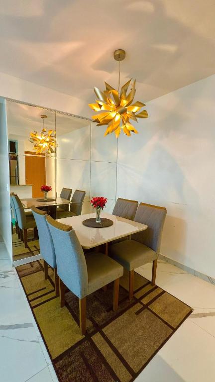 Χώρος καθιστικού στο Apartamento 3 quartos HANGAR COP 30 e CÍRIO