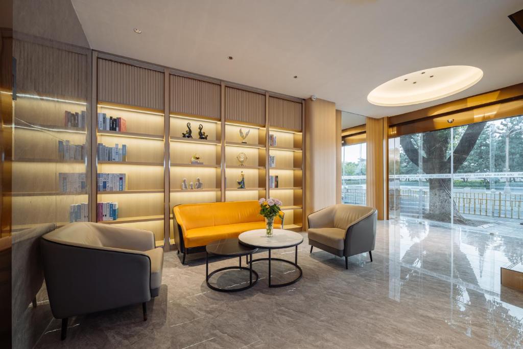 Posezení v ubytování Urba Hotel Nanchang Bayi Square Wushang Shopping Center Branch