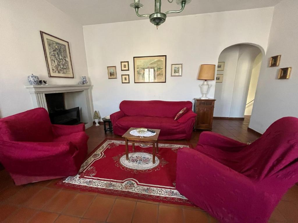 Posezení v ubytování La Casa della Nonna in stile antico