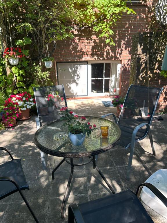 Patio nebo venkovní prostory v ubytování Naturblick