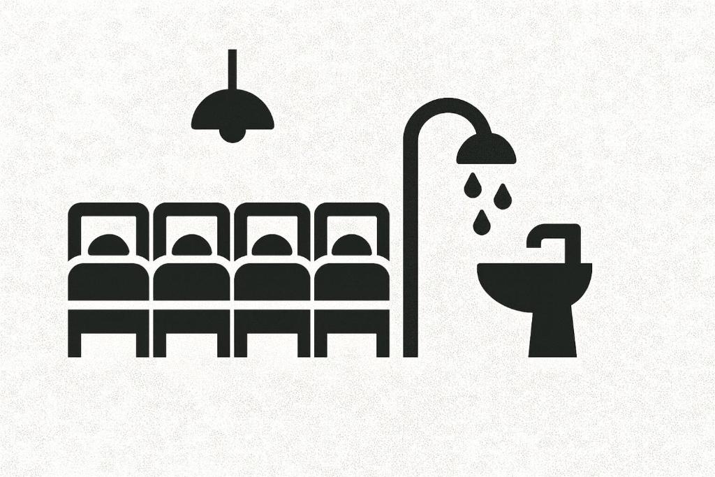a bathroom with chairs and a toilet and lights at Berghaus Grünsee in Zermatt