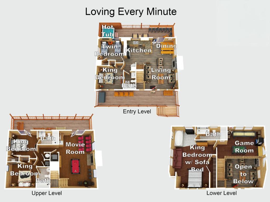 Půdorys ubytování Loving Every Minute by American Patriot Getaways