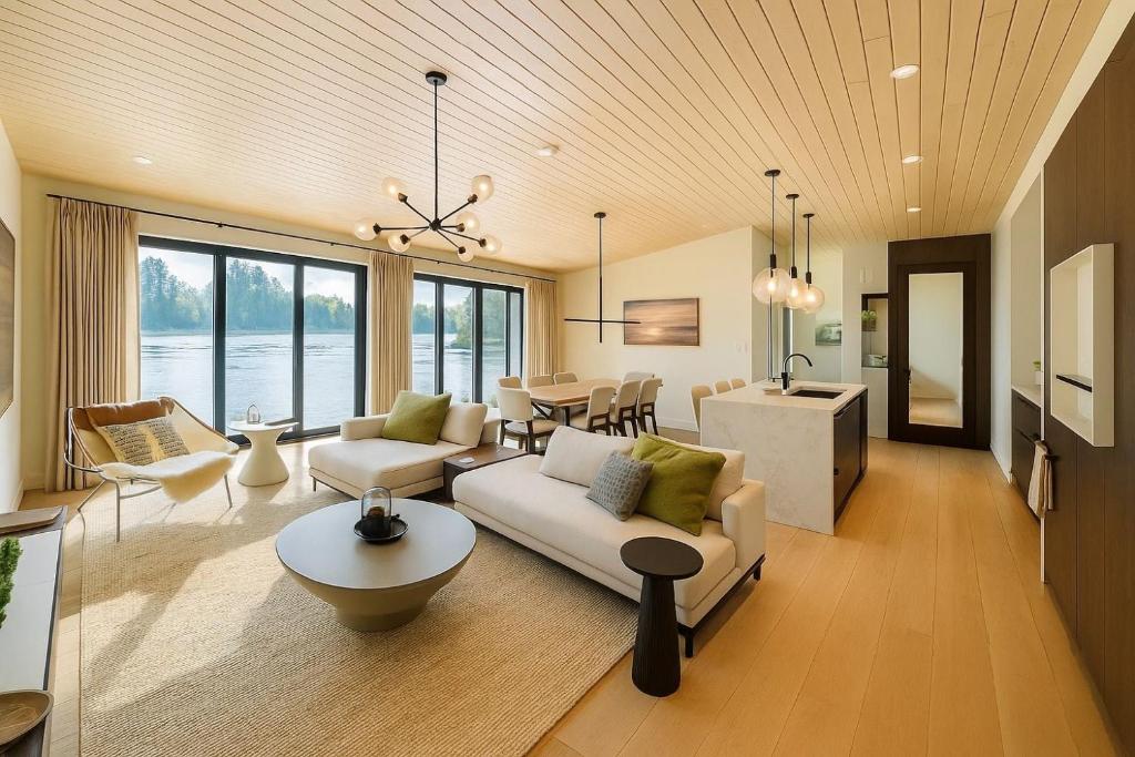 Istumisnurk majutusasutuses Stoney Lake Cottage with Private Dock by Leavetown Vacations