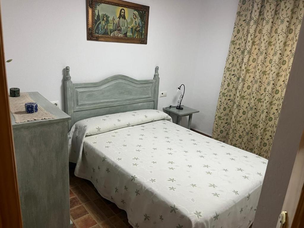 Ένα ή περισσότερα κρεβάτια σε δωμάτιο στο Finca San Jose, Sierra de Aracena y Picos de Aroche
