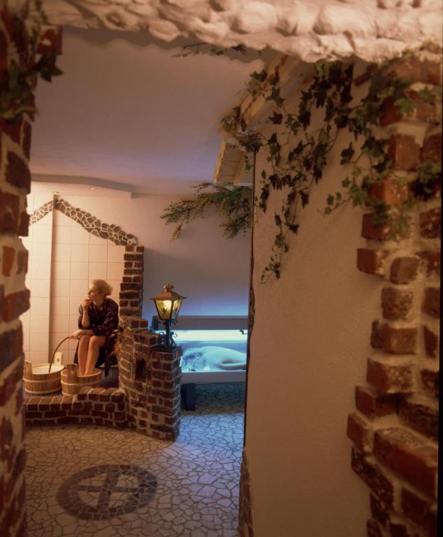 Postel nebo postele na pokoji v ubytování Wanderhotel Grüner Baum