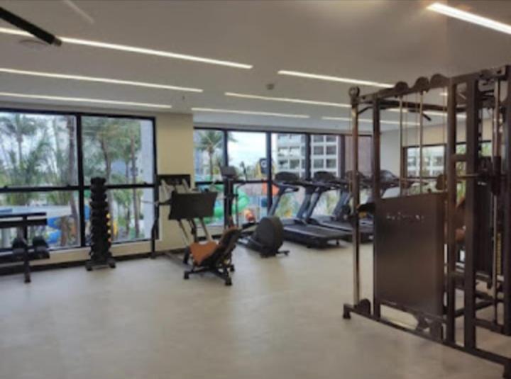 Fitness centrum a/nebo fitness zařízení v ubytování Salinas premium resort
