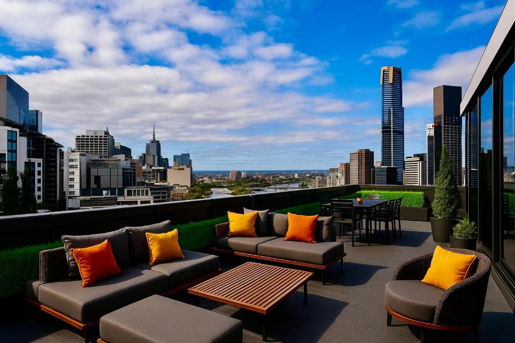 Aura on Flinders Serviced Apartments - Resim 2