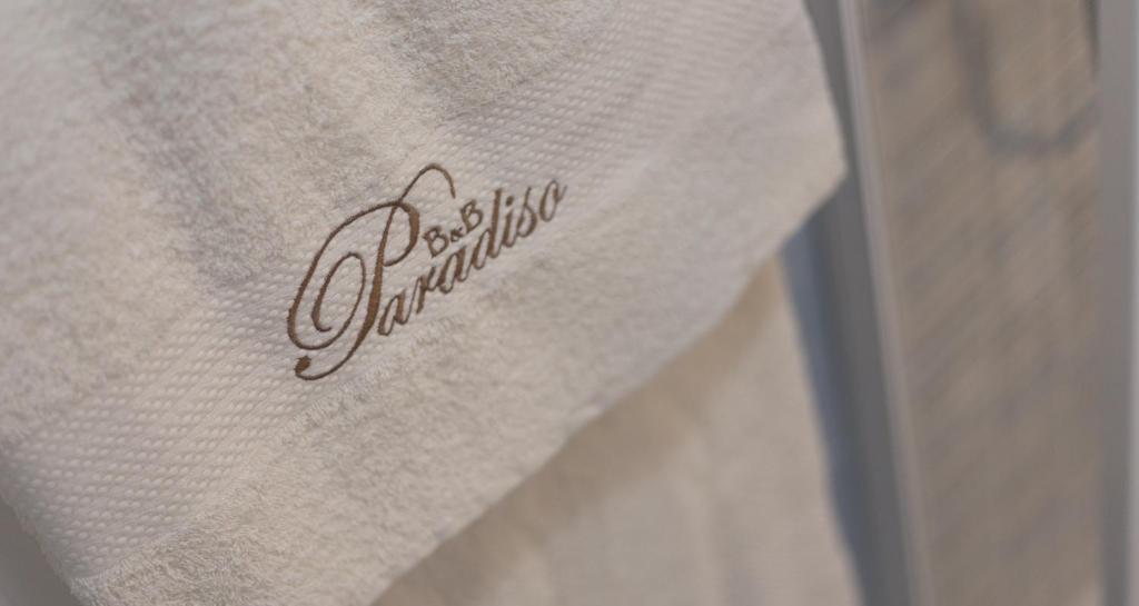 Certyfikat, podpis lub inny dokument wystawiony w obiekcie B&B Paradiso