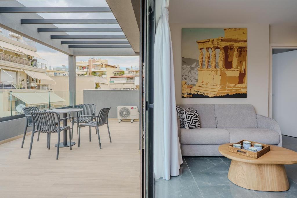 Posezení v ubytování Vision Lavraga