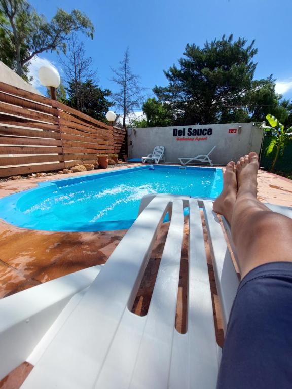 Πισίνα στο ή κοντά στο Cabañas Del Sauce Suite