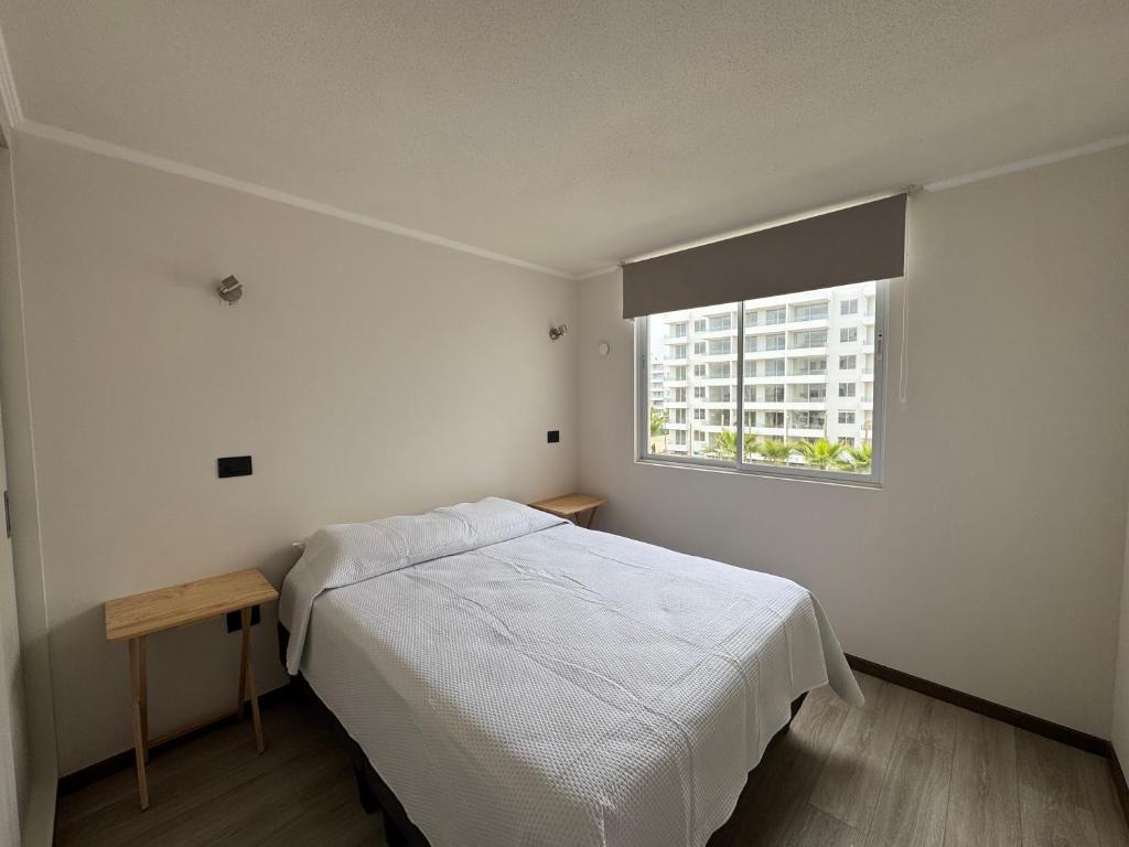 Postel nebo postele na pokoji v ubytování Depto La Serena