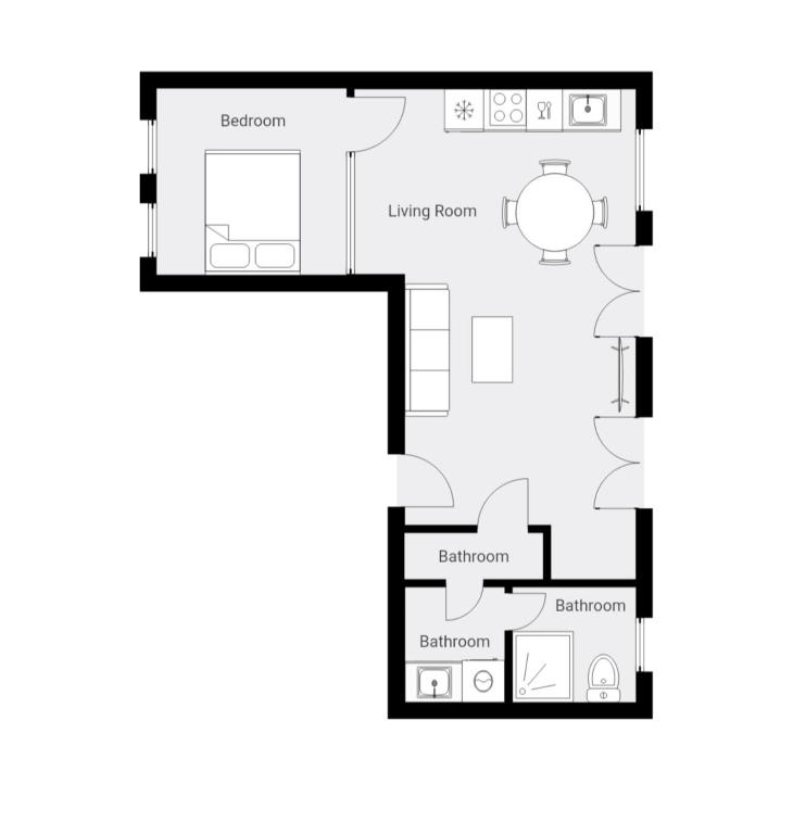 
One-Bedroom Apartment
