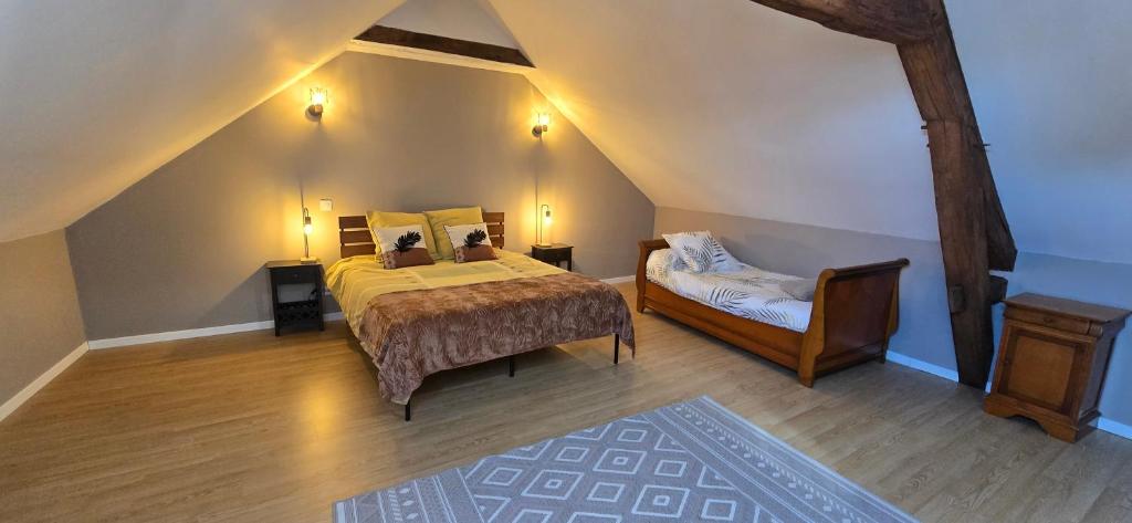 Postel nebo postele na pokoji v ubytování La Nomalina