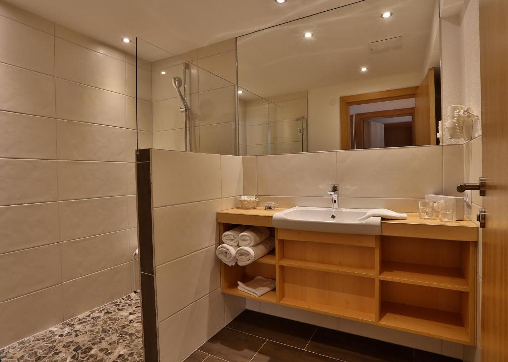 Koupelna v ubytování Hotel Astoria