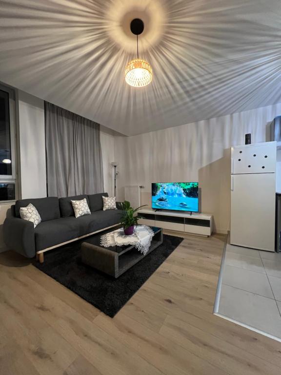 Χώρος καθιστικού στο Chambre dans appartement