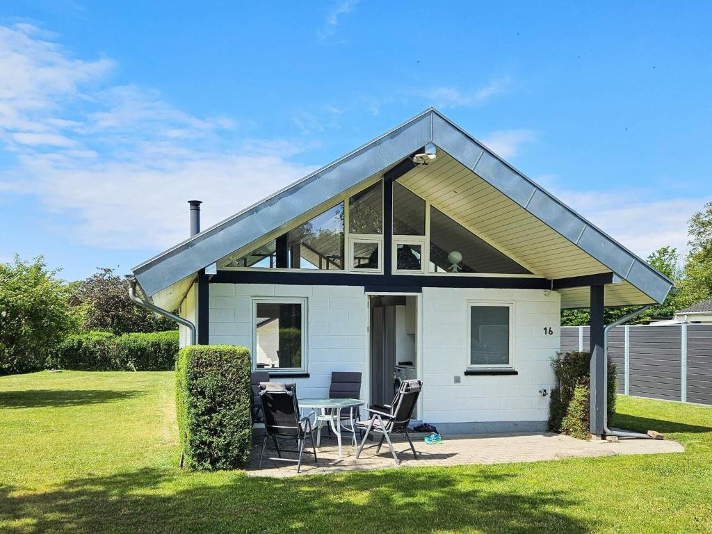 Bygningen som feriehuset ligger i