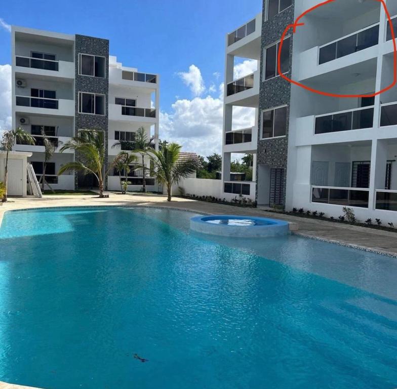 Πισίνα στο ή κοντά στο Beach Apartment