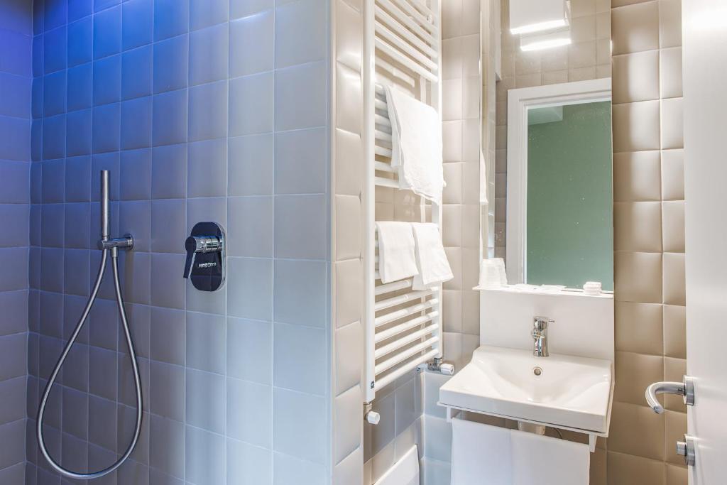 Koupelna v ubytování Albergo Il Rientro