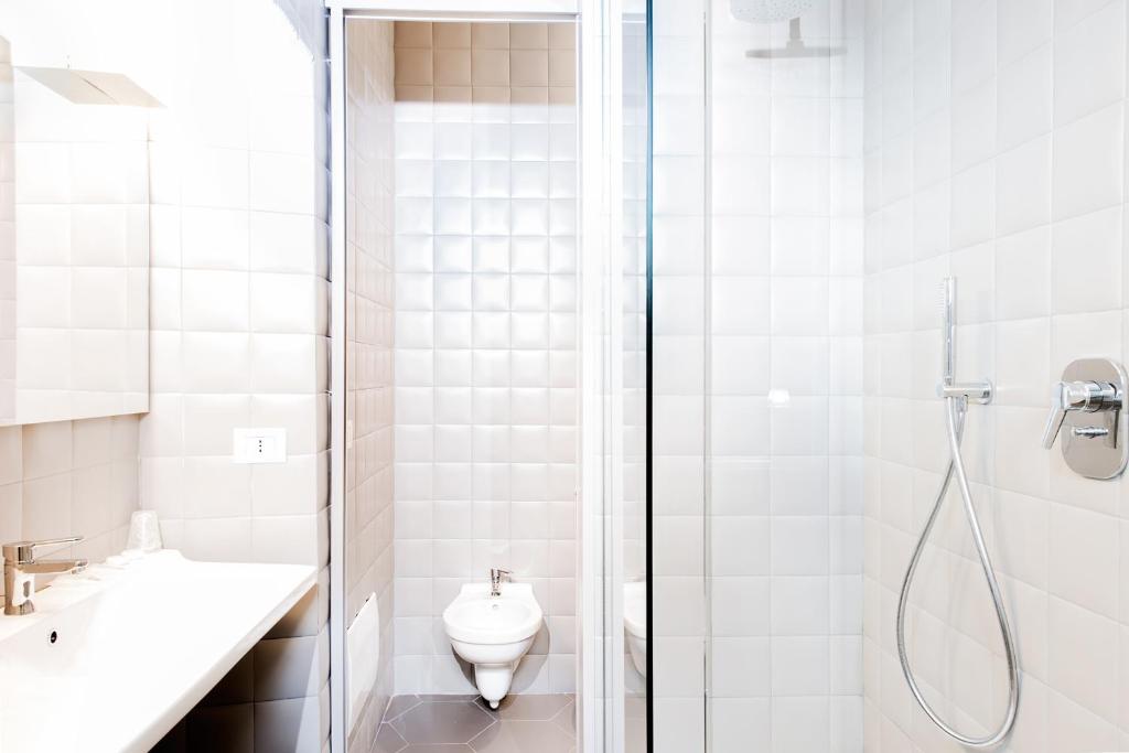 Koupelna v ubytování Albergo Il Rientro