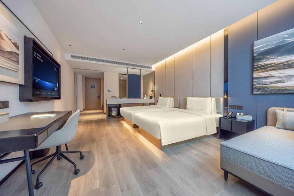 Χώρος καθιστικού στο Atour Hotel Hefei High-Tech Zone Xiyou Road