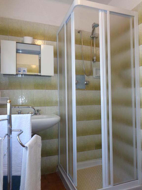 Koupelna v ubytování Hotel Edelweiss