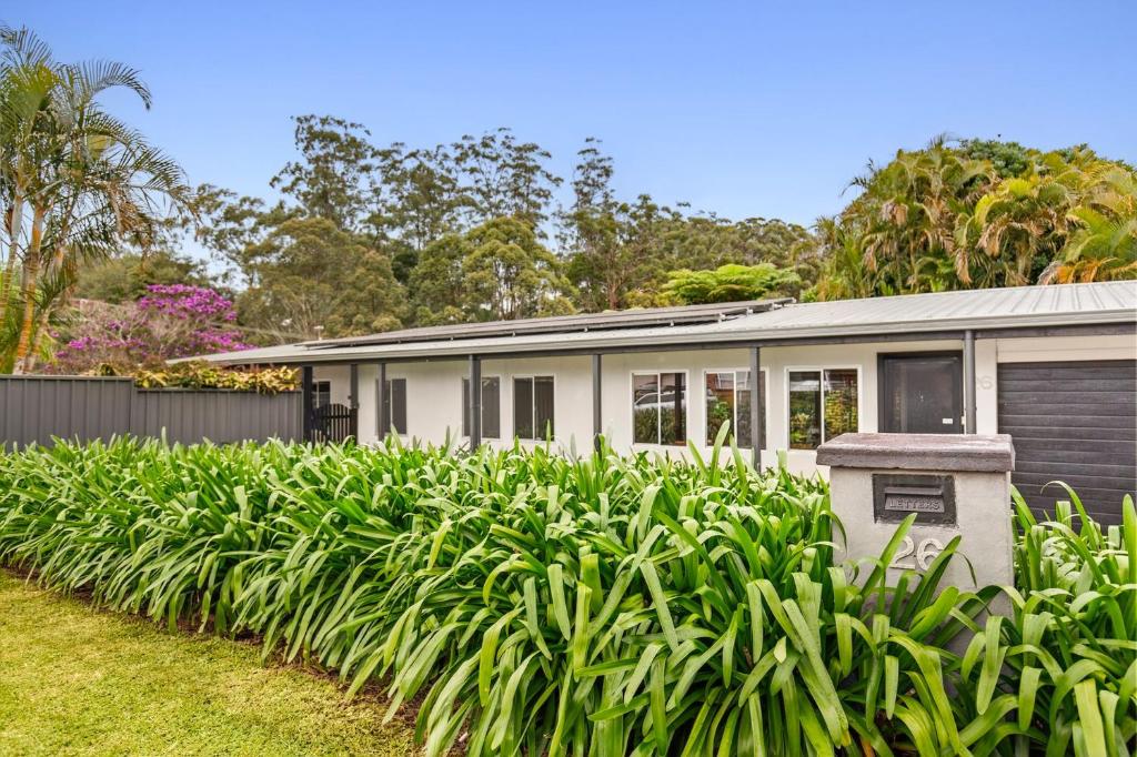 a house with a row of plants in front of it at Zen Paradise in Coffs Harbour