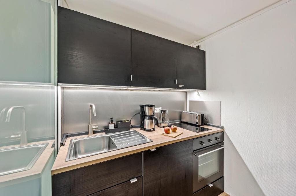 Η κουζίνα ή μικρή κουζίνα στο Sali Homes - Neckarwestheim - Basic Home