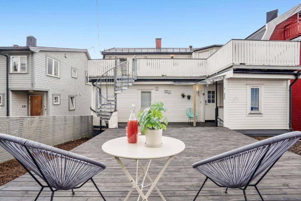 Bygningen som lejligheden ligger i