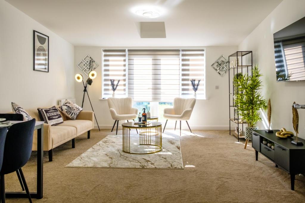 Et opholdsområde på Shiloh Cottage