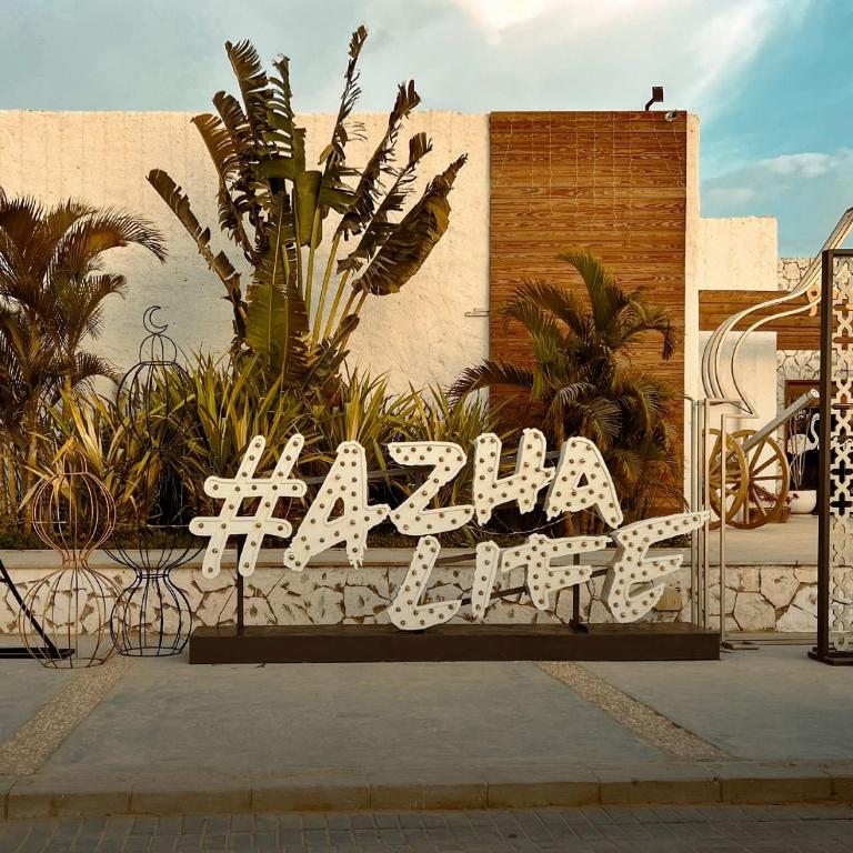 a sign that says havana in front of a building at Azha Sokhna private villa in Ain Sokhna