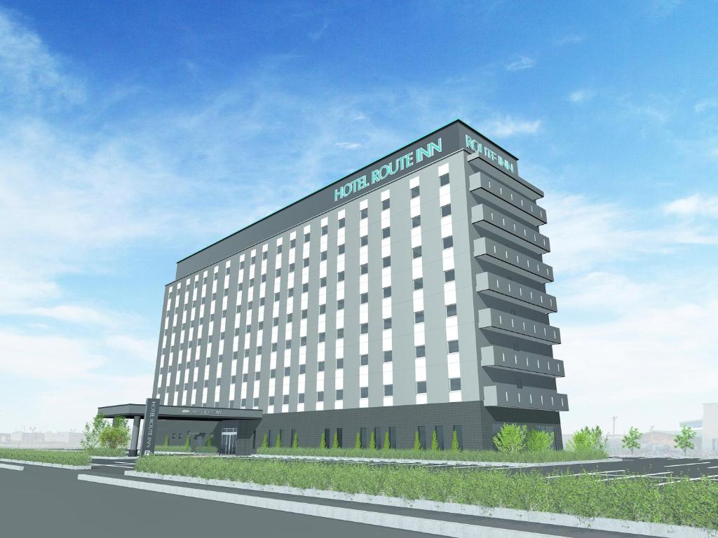 Una representación de un hotel con un edificio. en Hotel Route Inn Kanonji, 