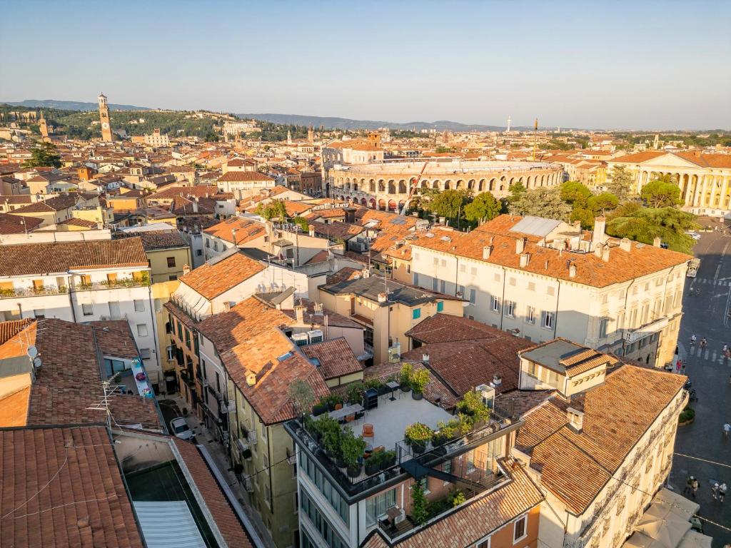 Γενική άποψη της πόλης Βερόνα ή θέα της πόλης από  αυτό το διαμέρισμα