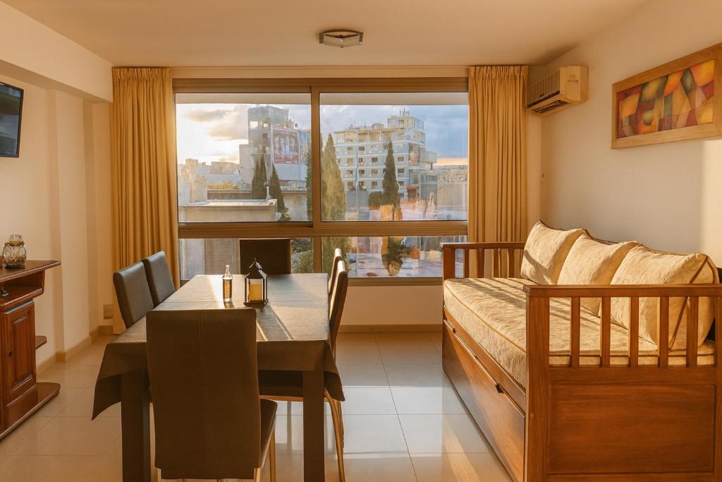 Posezení v ubytování Depto "Encantable" Pleno Centro, Pile en Terraza, Aire Ac